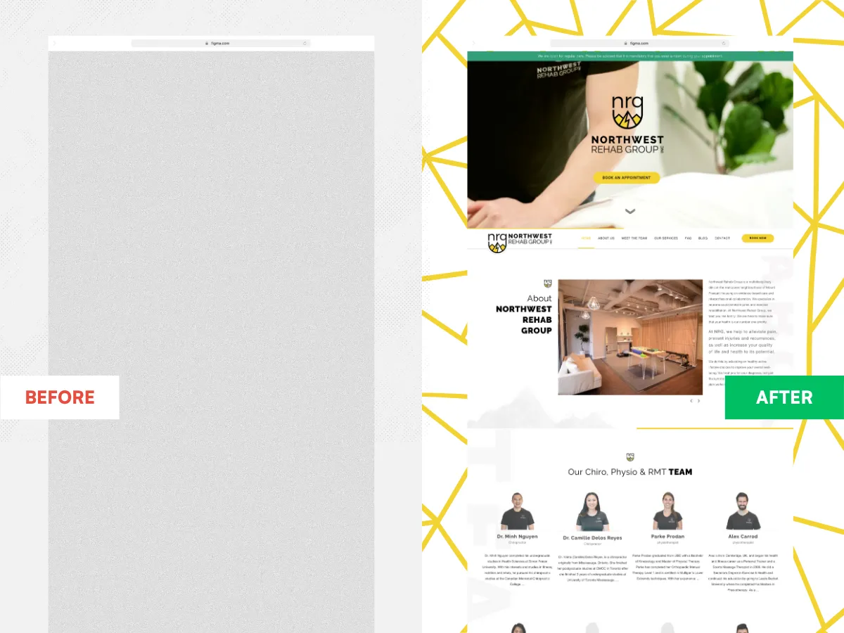 Northwest Rehab Group's new website