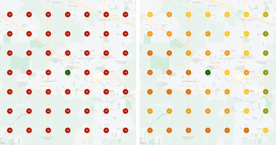Clover Hills Rehabilitation: Google Business Profile, before and after