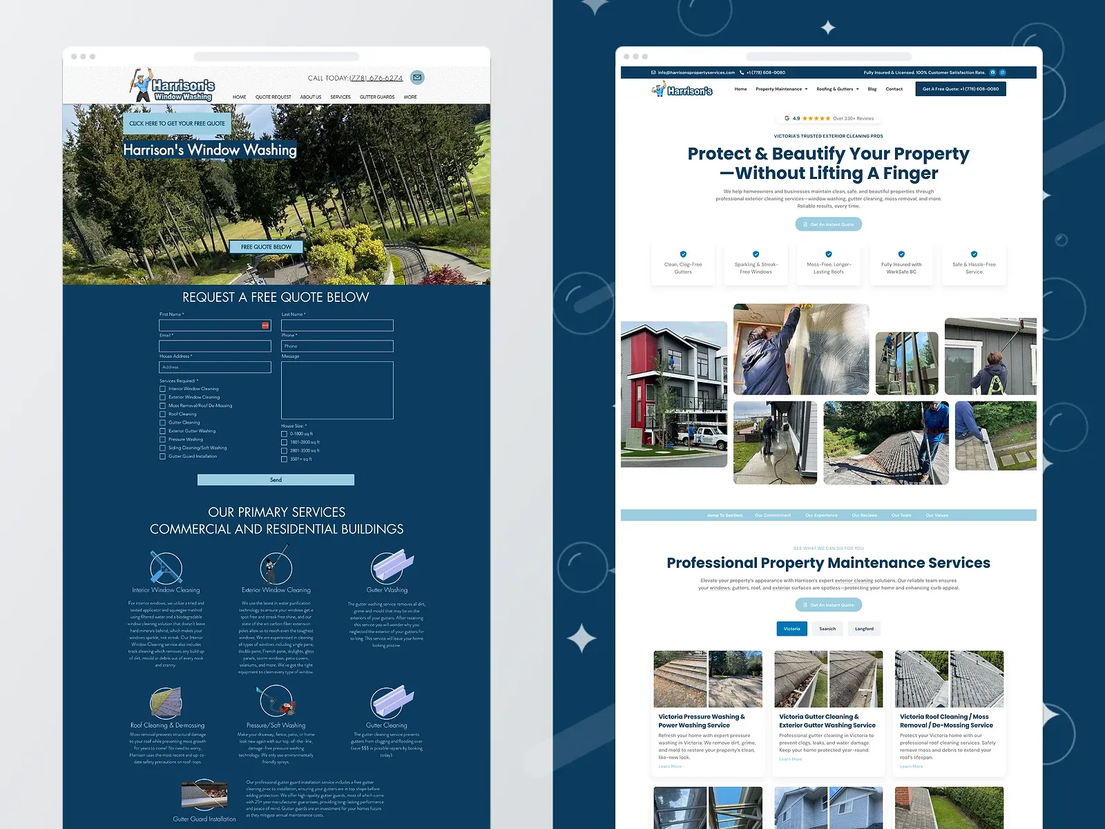 Harrison's Property Services's new website