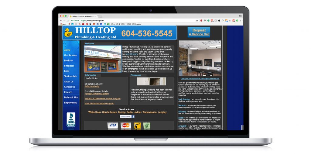 A website built a decade earlier