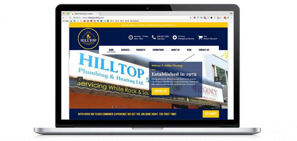 The rebuilt website